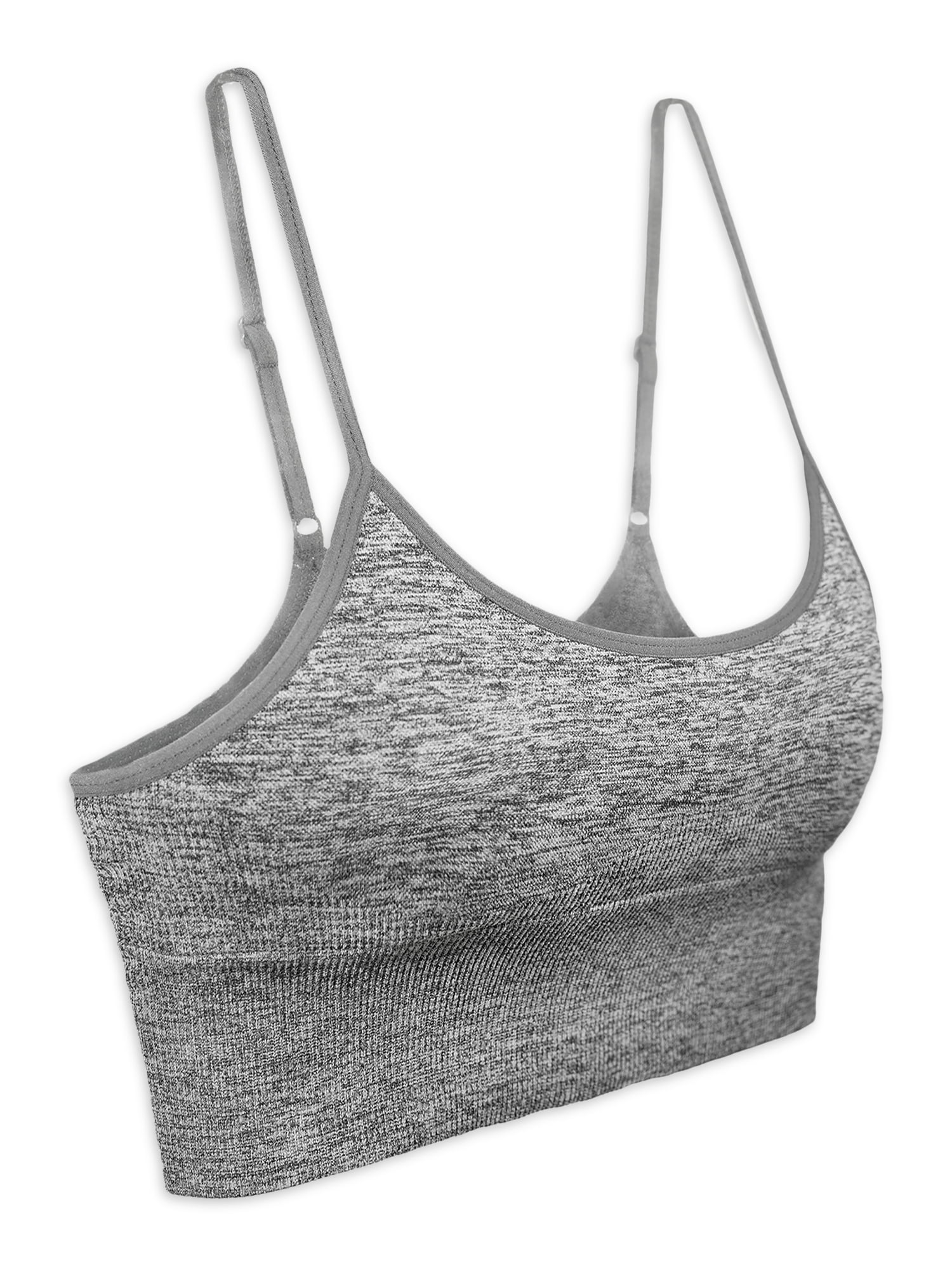 Athletic Works Girls Seamless Longline Bra, 2-Pack, Sizes XS-XXL