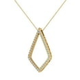 thumbnail image 3 of 0.72 CT Kite Drop Shape Diamond Pendant 14k Gold with 22" Chain, 3 of 4