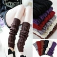 thumbnail image 5 of Women Leg Warmers,Crochet Cable Knit Braided Winter Leg Warmers Boot Cuffs Toppers Socks White, 5 of 6