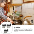 thumbnail image 3 of CHUANK Bouilloire Sifflet Buse Réutilisable 3 Pcs Alarme Théière Bip Accessoires de Flûte en Acier Inoxydable, 3 of 6