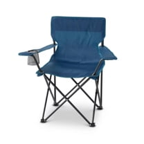 Adult Outdoor Portable Camp Chair - Dealworthy Mineral Blue: Steel Frame, 225 lbs Capacity