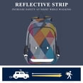 thumbnail image 5 of FORMRS School Backpack 17" Student Travel Bag with Laptop Compartment, Colorful Triangles, 5 of 7