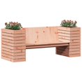 Garden bench with plant pots 1675x60x65 cm solid Douglas fir wood