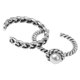 thumbnail image 4 of Juego De Anillos Ajustables Con Apertura De Plateado De 2 Sunnimix anillos abiertos, 4 of 5