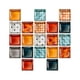thumbnail image 1 of Wosthever Adhesivo de pared de mosaico de 10 piezas, adorno para habitación del hogar, pegatina de azulejo 3D, accesorio de diseño de escena, Decoración del hogar Vistoso 10*10*20 piezas, 1 of 6