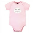 thumbnail image 4 of Hudson Baby Infant Girl Cotton Bodysuits 3pk, Pink Kitty, 9-12 Months, 4 of 4