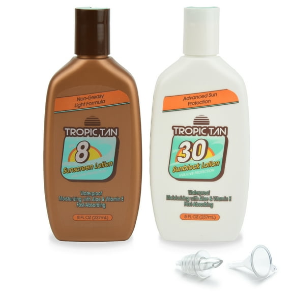 GoPong Sunscreen Flask 2 Pack - Includes Funnel and Liquor Pour Spout