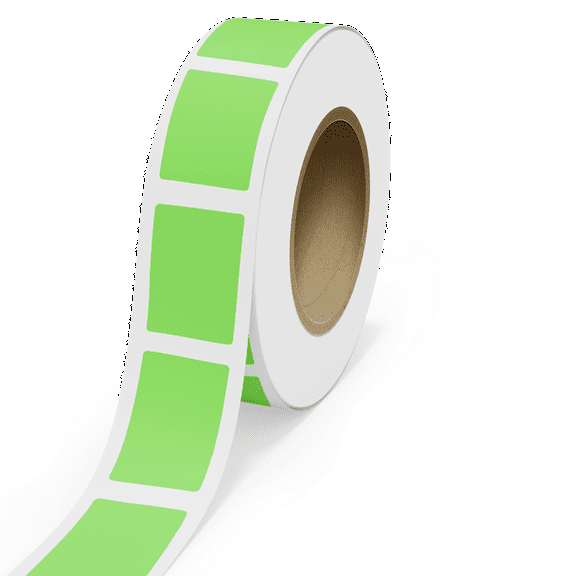 JAM Paper Standard Label Rolls, Rectangle, 2 7/8 x 4, Neon Green, 125 Labels/Roll
