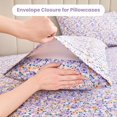 thumbnail image 4 of Floral Queen Sheets Soft Breathable Microfiber Vintage Printed Bed Sheet Set Deep Pocket Fitted Sheet Included Flower Pattern, 4 of 7