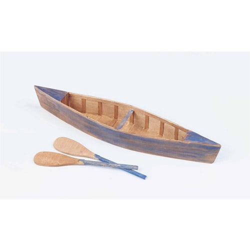 Unfinished Wooden Canoes, Pack of 6
