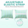 thumbnail image 3 of Outdoor Waterproof Adjustable Headrest Pillow with Secure Strap, 11x15.7in (28x40cm) Lumbar Support Cushion for Beach Chair, Pool Lounger & Patio Recliner Comfort Accessory, 3 of 5