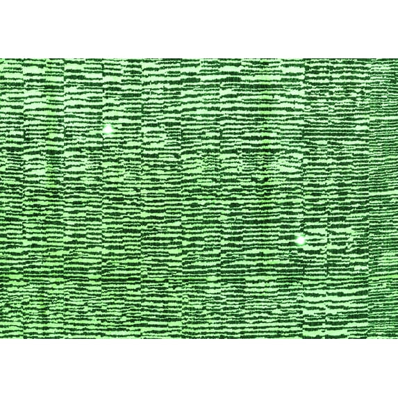 Ahgly Company Indoor Rectangle Abstract Green Modern Area Rugs, 4' x 6'