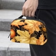 thumbnail image 2 of Pumpkin Travel Case Oxford Cloth Waterproof Digital Pouch Organizer Case for Travel Leather Cord Organizer - 5.9x9.44x3.14 in, 2 of 6