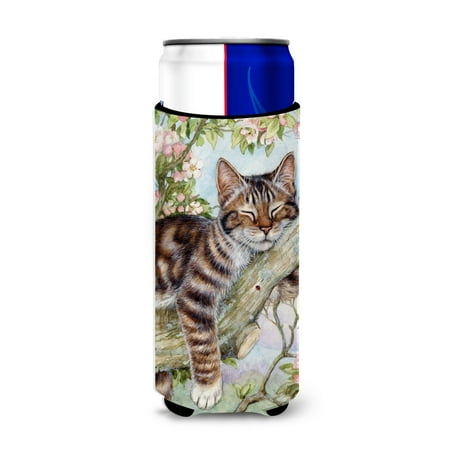 

Carolines Treasures CDCO0241MUK Sleepy Cat by Debbie Cook Ultra Beverage Insulators for slim cans Slim Can multicolor