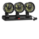 thumbnail image 2 of Ventilador Three Auto Coche Portátil Potente 3 Velocidade12v Xtellar negro, 2 of 3