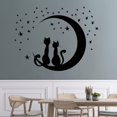 thumbnail image 5 of 2 Piece Black Cat Wall Decals Set Self Adhesive for Wall Decor, Cat Star Floor Lamp Wall Decals Wall Decals Self-adhesive Stickers Murals for Living R, 5 of 5