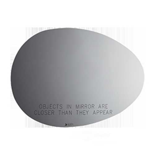 Burco Side View Mirror Replacement Glass - Clear Glass - 5371