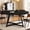 Black, variant on JassmiPkwy Round Dining Table for 4-8 People,Kitchen Dining Room Circle Dinner Pedestal Table,Space Saving Wood Kitchen & Dining Room Furniture (Brown, 59In)