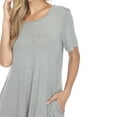 thumbnail image 5 of White Mark Casual Short Sleeve Midi Dress, Women's & Women's Plus, 5 of 5