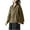 Khaki, variant on Sun Protection Jacket Women Fashion Solid Color Cotton Linen Hooded Long Sleeve Sun Block Short Jacket For Summer Layering Light Jackets For Women
