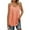 Coral, variant on Summer Beach Tank Tops for Women Pleated Adjustable Strap Camisole Loose Fit Casual Sleeveless Gray M