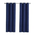 thumbnail image 3 of Your Zone Kids' Corduroy Blackout Curtain Panel, 1 Panel, Blue, 38" W x 63" L, 3 of 5