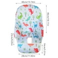thumbnail image 2 of Baby High Chair Cushion Baby High Chair Cover Replacement Breathable PU Leather Cover For Kids Dining Chairs Kids Dining Chairs Seat Cushion Multiple Patterns 45x50x5cm, 2 of 3