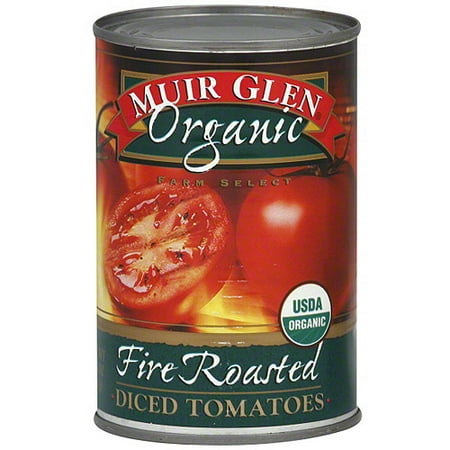 Muir Glen Organic Diced Fire-Roasted Tomatoes, 14.5 oz (Pack of 12)