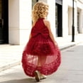thumbnail image 5 of ATOGUTA Elegant Dresses for Girls Red Sleeveless Tulle Formal Wedding Pageant Party Fancy Princess Ball Gown Dresses 6M-4T, 5 of 7