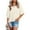 Beige, variant on Babysbule Womens Tops Women's Summer Casual Crewneck 3/4 Sleeve T-Shirts Solid Color Loose Fit Cute Basic Tops Tees Blouses