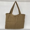 thumbnail image 1 of Bolso de mano acolchado para mujer ligero con asa superior de gran capacidad para citas diarias, 1 of 6