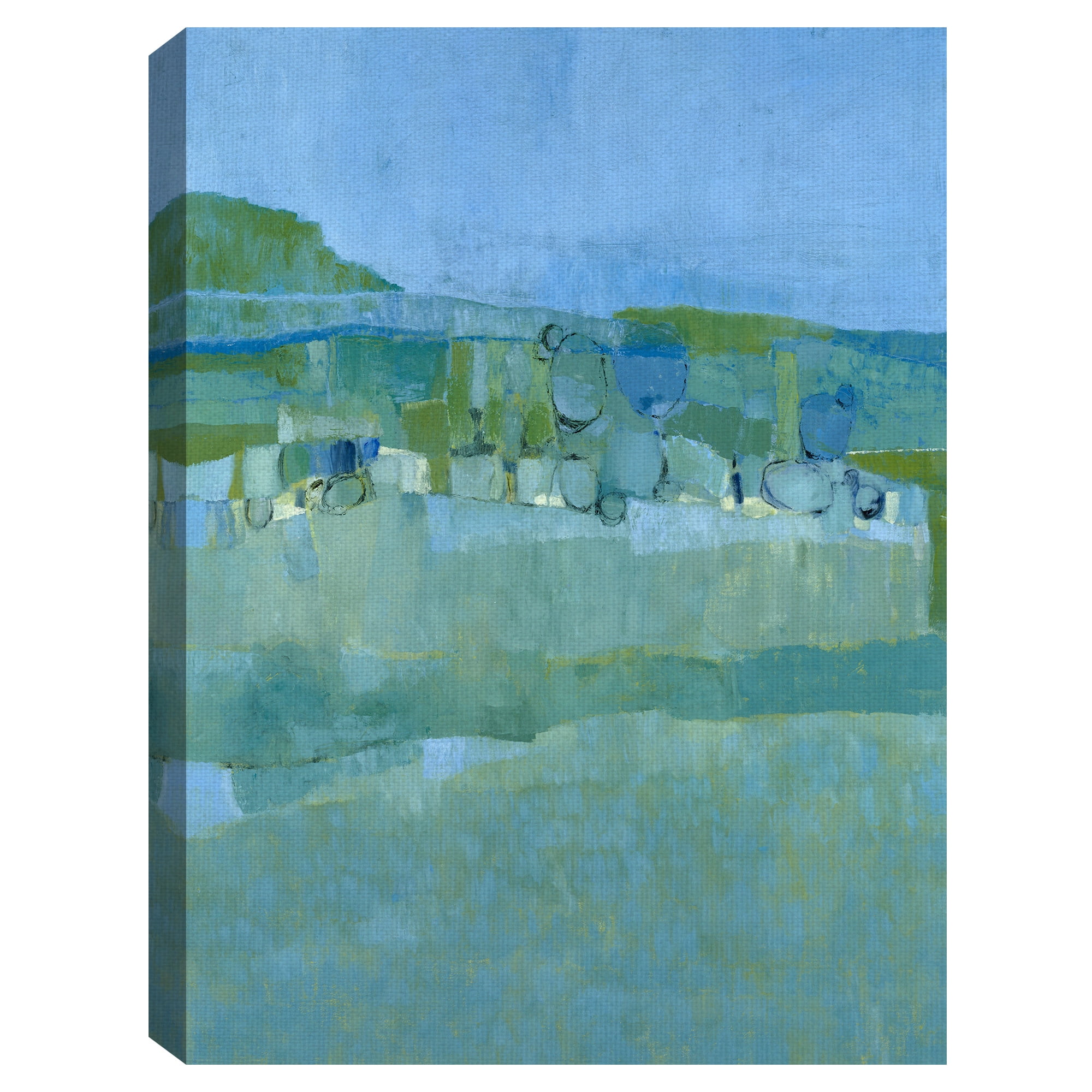 Masterpiece Art Gallery Ice House Pond By Jenny Nelson Canvas Art Print 24" x 36"