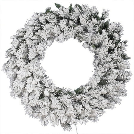 Vickerman Flocked Snow Ridge Wreath