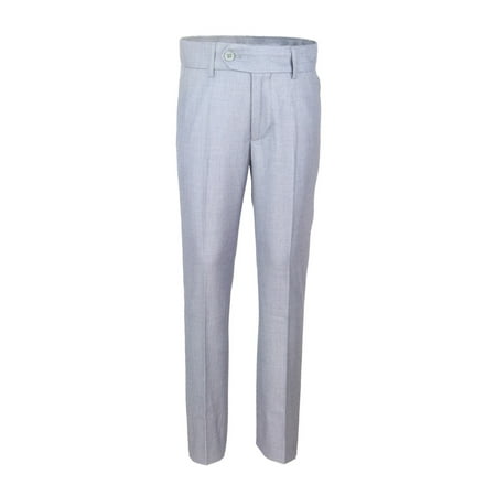 Alfa Perry Little Boys Light Gray Slim Fit-Waist Skinny Fit-Leg Dress Pants