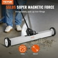 thumbnail image 3 of 55Lbs Heavy-Duty Magnetic Sweeper with Wheels, 24-Inch Wide Push-Type Pickup Tool for Nails & Metal Debris in Workshop, Garage & Yard, 3 of 7