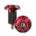 thumbnail image 1 of funtasica 2Pcs Motorcycle Handle Bar End Grips Plug Caps CNC Aluminum Alloy Red, 1 of 6