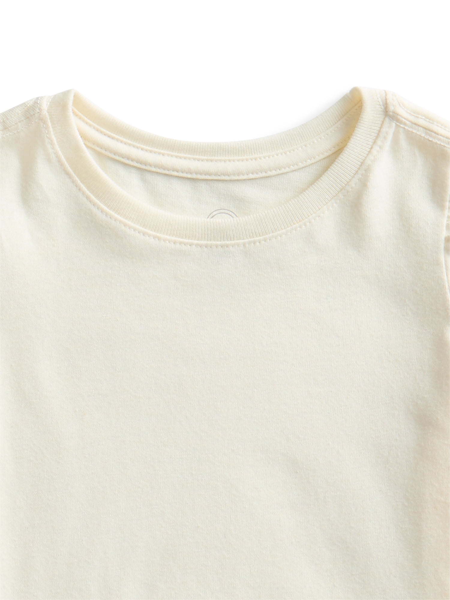 Wonder Nation Toddler Girls Tees with Short Sleeves, 3-Pack, Sizes 18M-5T