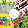 thumbnail image 6 of 15 Pieces Clear Cosmetics Bag PVC Zippered Clear Toiletry Carry Pouch Portable Cosmetic Makeup Bag Waterproof Makeup Bag Plastic Organizer Case for Vacation Bathroom WhiteDIY, 6 of 7