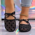 thumbnail image 2 of Wensltd Women Mesh Polka Dot Ballet Flats Wide Width Comfy Casual Shoes for Daily Summer Wear, 2 of 9
