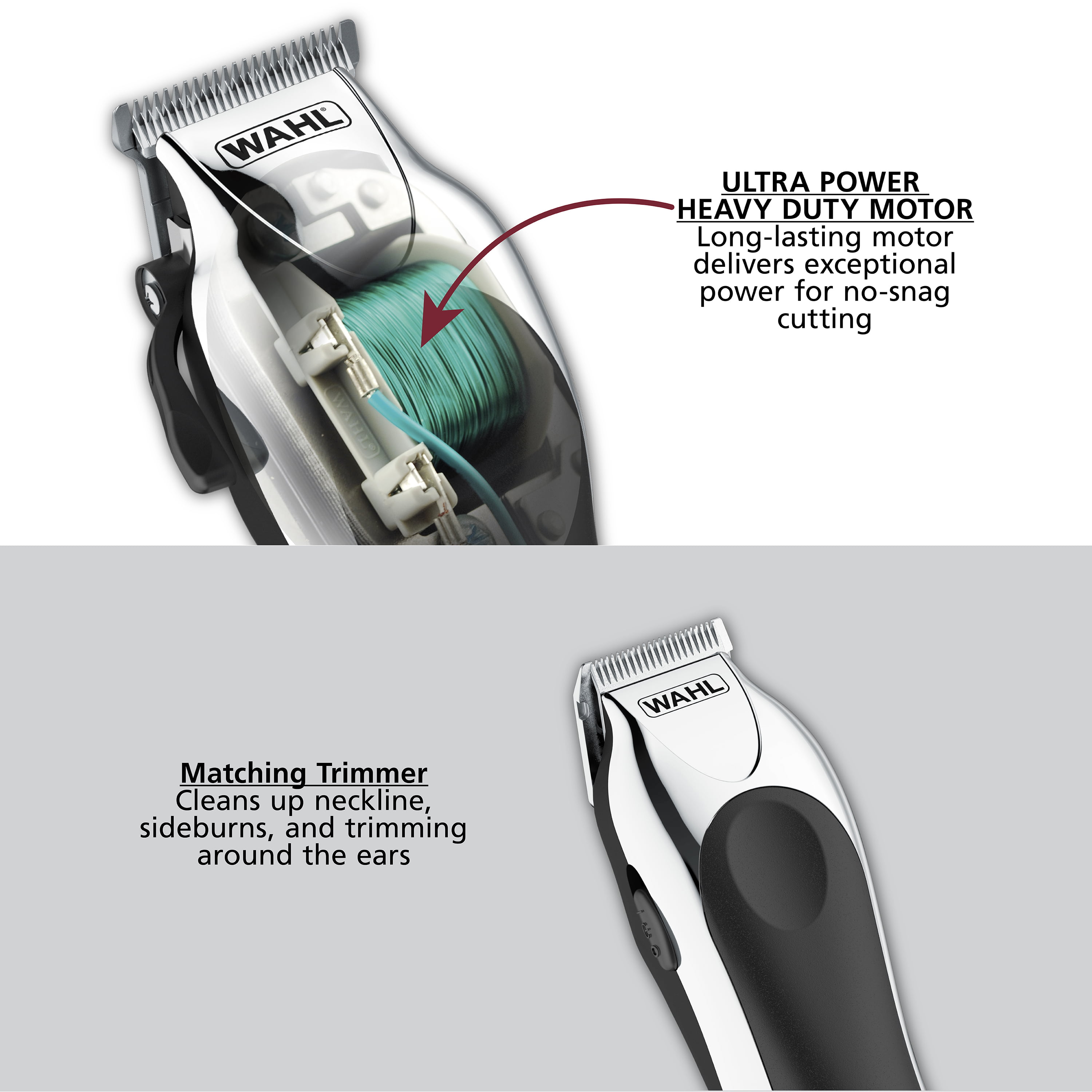 wahl deluxe chrome pro hair clipper kit