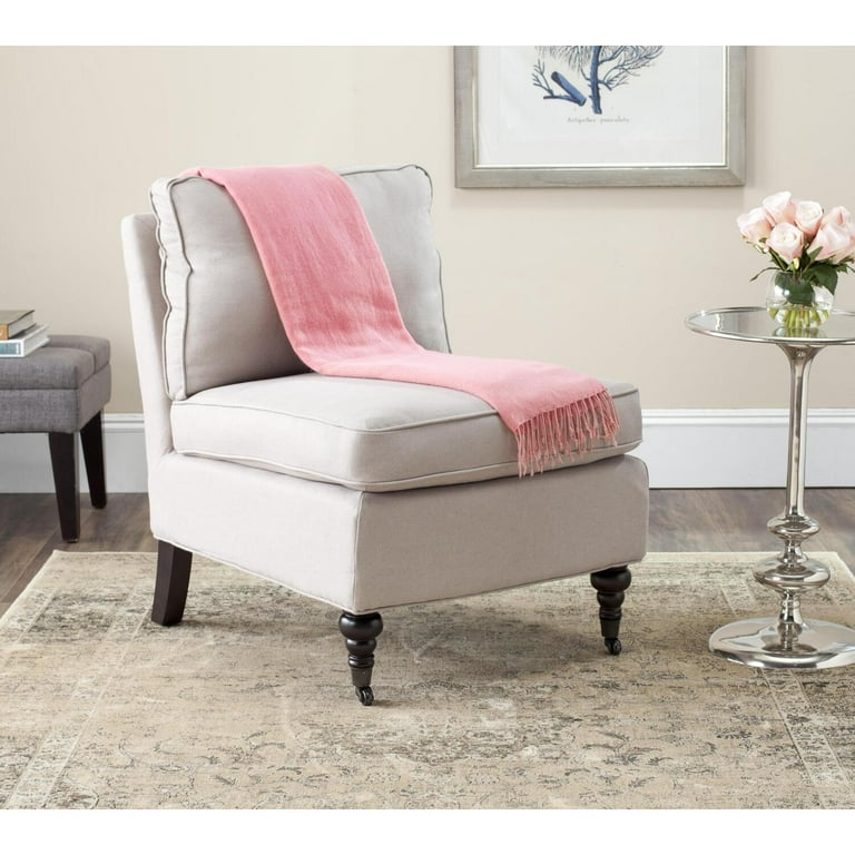 Safavieh Randy Slipper Chair White Stripes