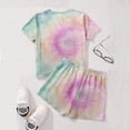 thumbnail image 3 of CCRFTGI Summer Outfits for Child Girls Size 8 Casual Lounge 2 Piece Outfits Oversized T Shirts and Shorts Elastic Waist Athletic Summer Outfits for Girls Light pink 7-8 Years, 3 of 4