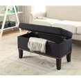 thumbnail image 3 of Convenience Concepts Designs4Comfort Winslow Storage Ottoman in Black Fabric, 3 of 5