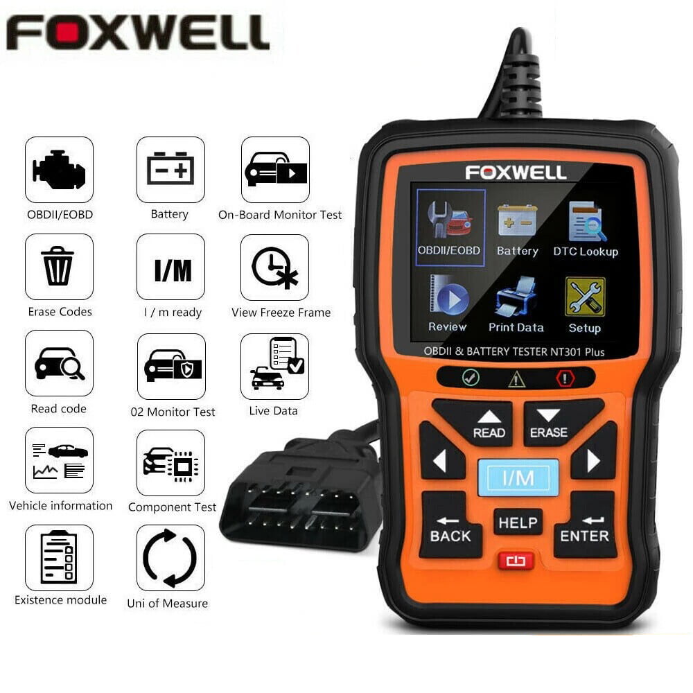 FOXWELL NT200C Automotive Scanner OBD2 Fault Code Reader Engine Light Check Tool 