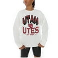 thumbnail image 3 of Women's Gameday Couture White Utah Utes Midweight Oversized Long Sleeve T-Shirt, 3 of 5