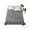 Gray, variant on Geometric Lattice, Full Size Flat Sheet, Wrinkleproof & Fadeproof Cooling Flat Bed Sheet Only, Black Grey Classic Farmhouse Plaid Breathable Soft Bedding Top Sheets 81 x 96 Inches