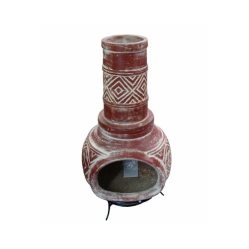 Avera Home Goods Ach001764 Mexican Clay Chimenea Outdoor Fireplace 42