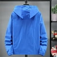 thumbnail image 4 of HaiMao Mens Lightweight Jacket Windbreaker Casual Zip Up Jackets with Hood Mens Blue XXXXL(XXXXL), 4 of 7