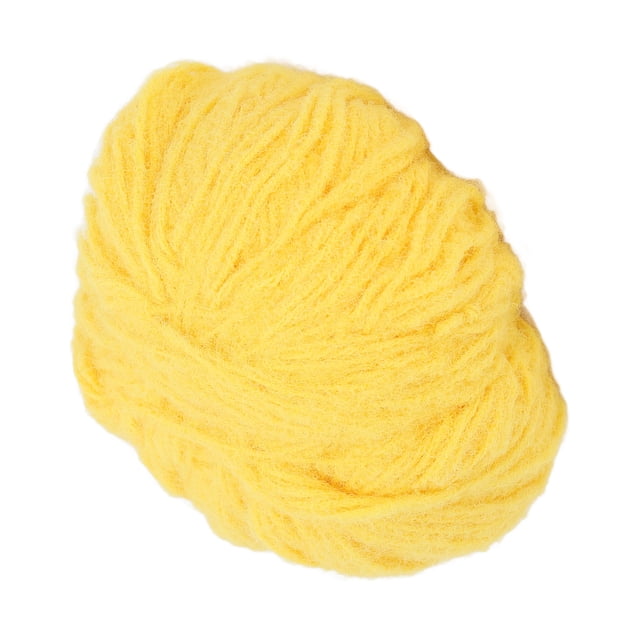 Wool Knitting Yarn, Soft Skin Friendly Yellow Wool Yarn For Clothing For DIY Doll