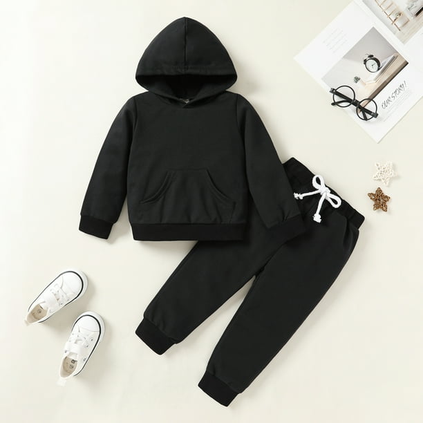 Younger Tree Toddler Fall Outfits for Girl Boy Long Sleeve Hoodie Top and Long Sweatpants Set Toddler Sweatsuit for 12 18 Months Walmart Business Supplies